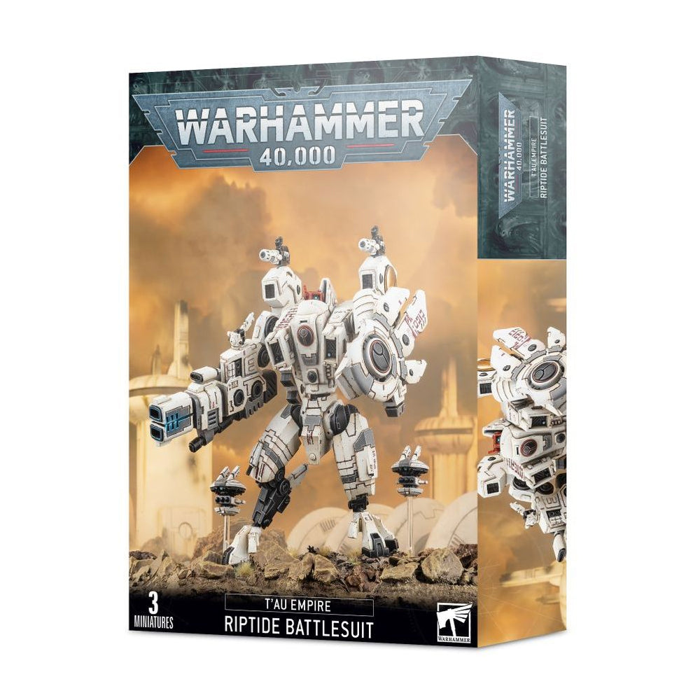 Warhammer 40,000 T'au Empire: Riptide Battlesuit miniatiūrų surinkimo rinkinys