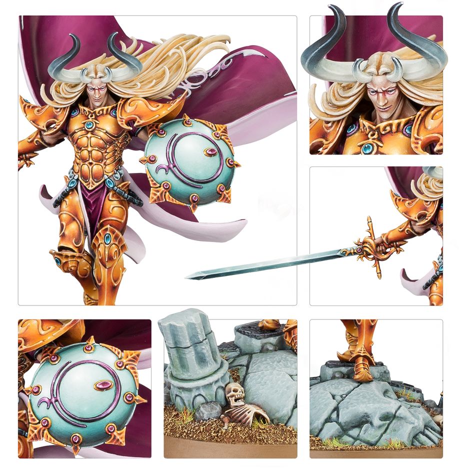 Warhammer Age of Sigmar Sigvald, Prince of Slaanesh miniatiūros surinkimo rinkinys