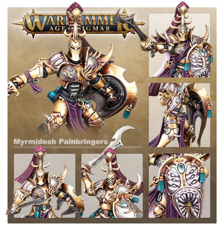 Warhammer Age of Sigmar Myrmidesh Painbringers miniatiūrų rinkinys