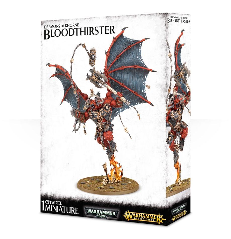 Warhammer 40,000 Daemons of Khorne: Bloodthirster miniatiūros surinkimo rinkinys