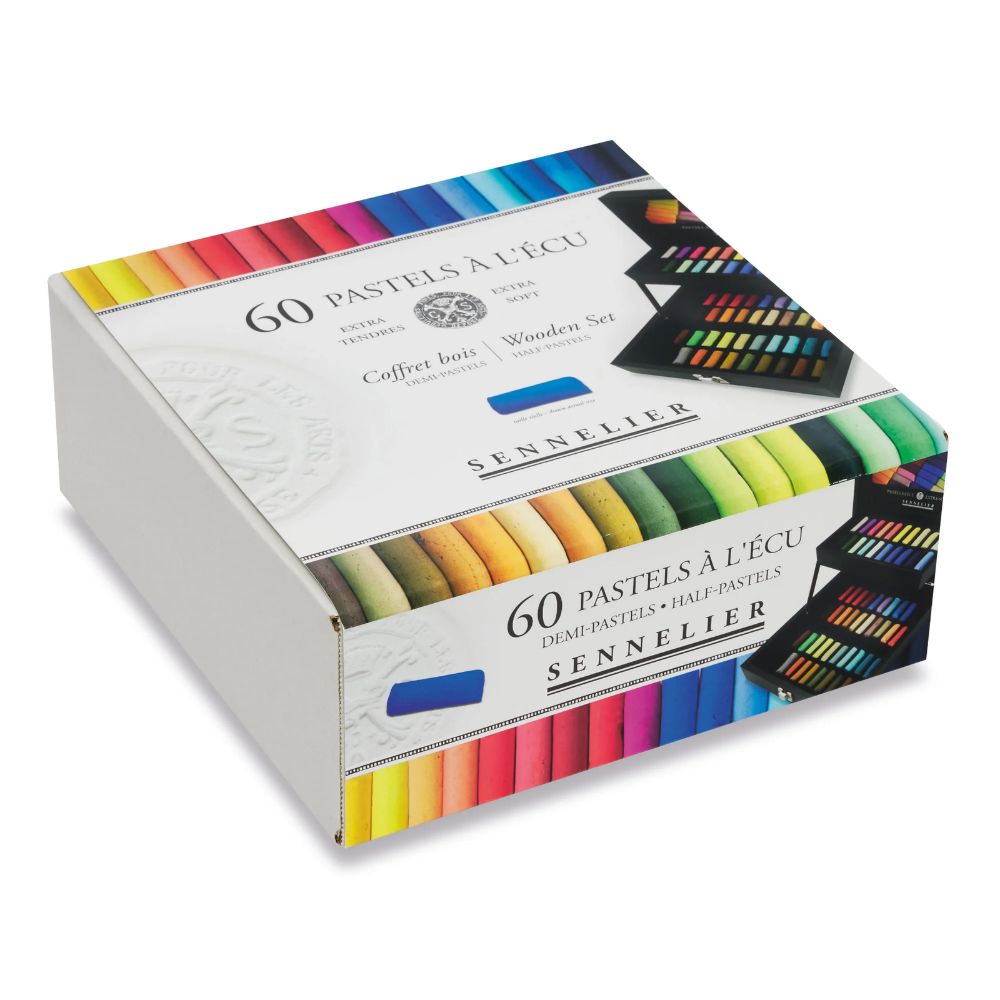 Sennelier ½ dydžio sausų pastelių rinkinys, 60 spalvų