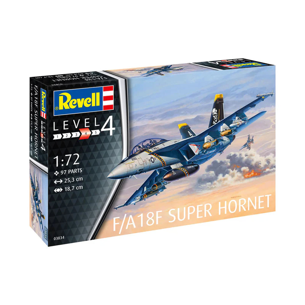 Revell F-A-18F Super Hornet lėktuvo surenkamas modelis, 1:72