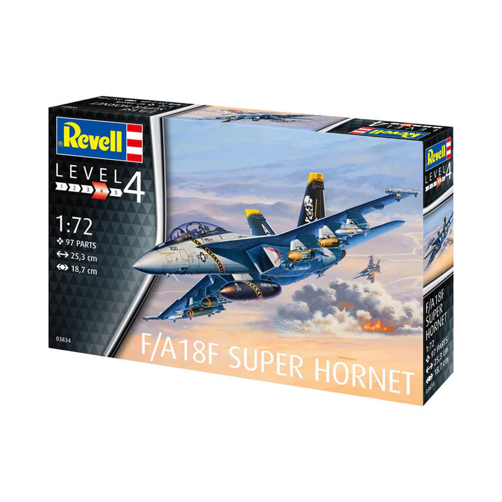 Revell F-A-18F Super Hornet lėktuvo surenkamas modelis, 1:72