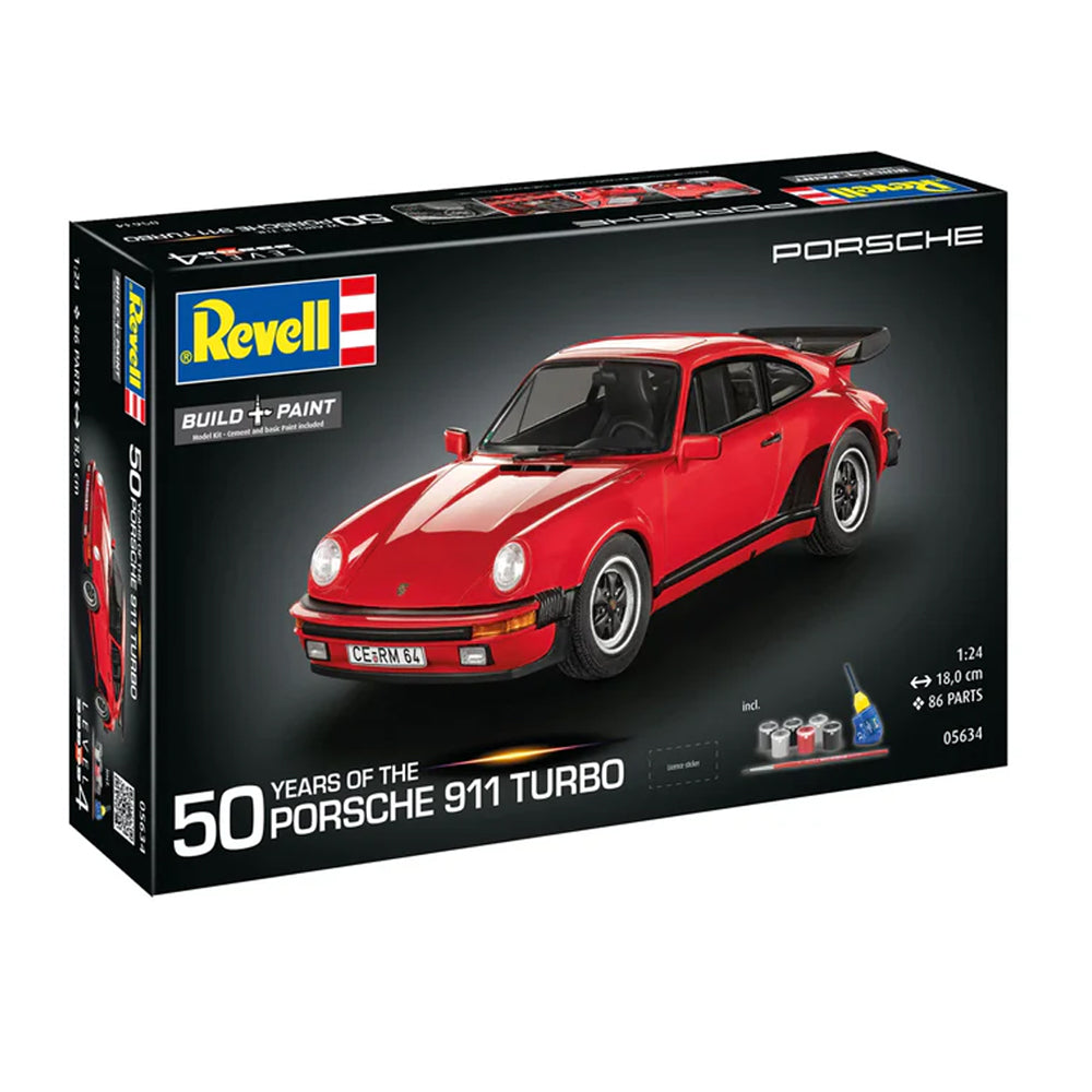 Revell Porsche 911 Turbo 50th Anniversary Scale Model Set, 1:24