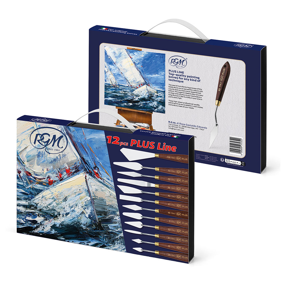 RGM Plus Line Painting Palette Knives Set of 12