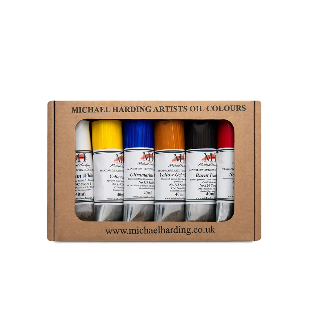 Michael Harding Introductory Oil Paint Set, 6x40 ml