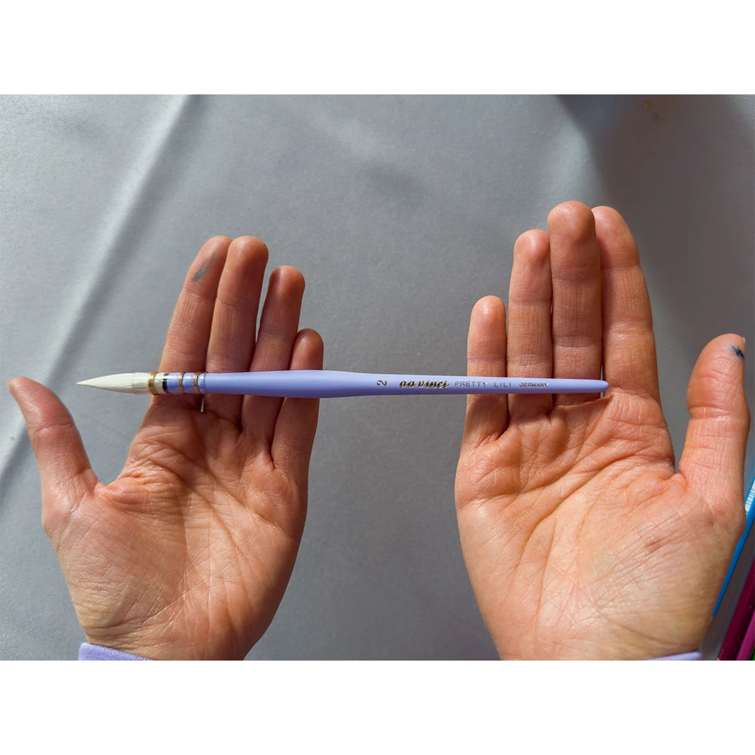 Da Vinci Pretty Lili apvalus akvarelinis teptukas, serija 493