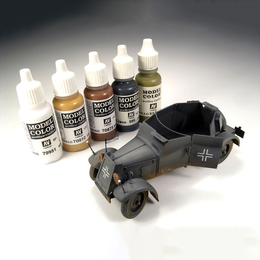 Vallejo Model Color dažai, 18 ml, spalvos 101-165 (2/3 dalis)