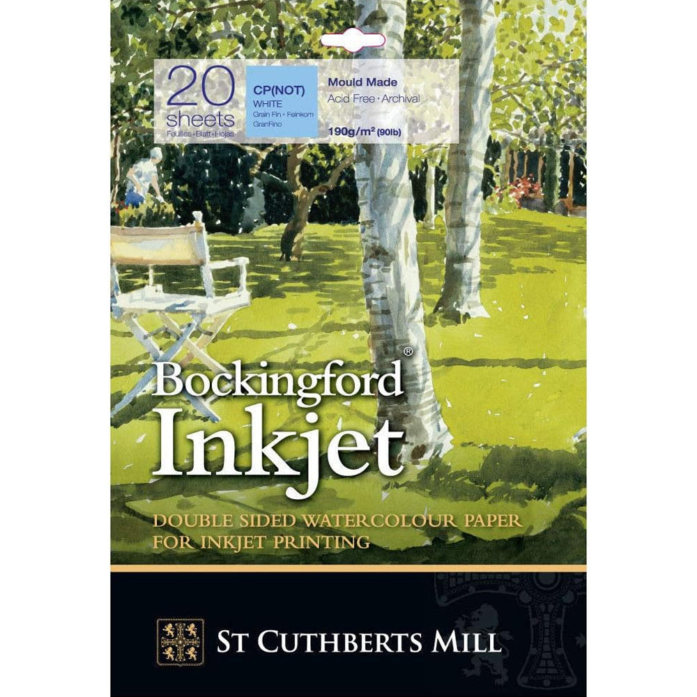 Bockingford Inkjet akvarelinis popierius atspaudams, A3 20 lapų