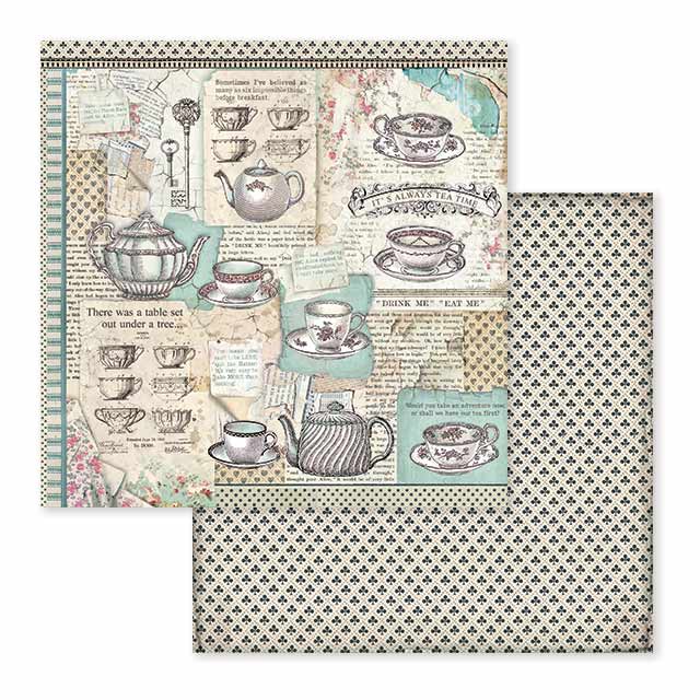 Stamperia Double-Sided Scrapbooking Paper Set - Alice in Wonderland, 10 units