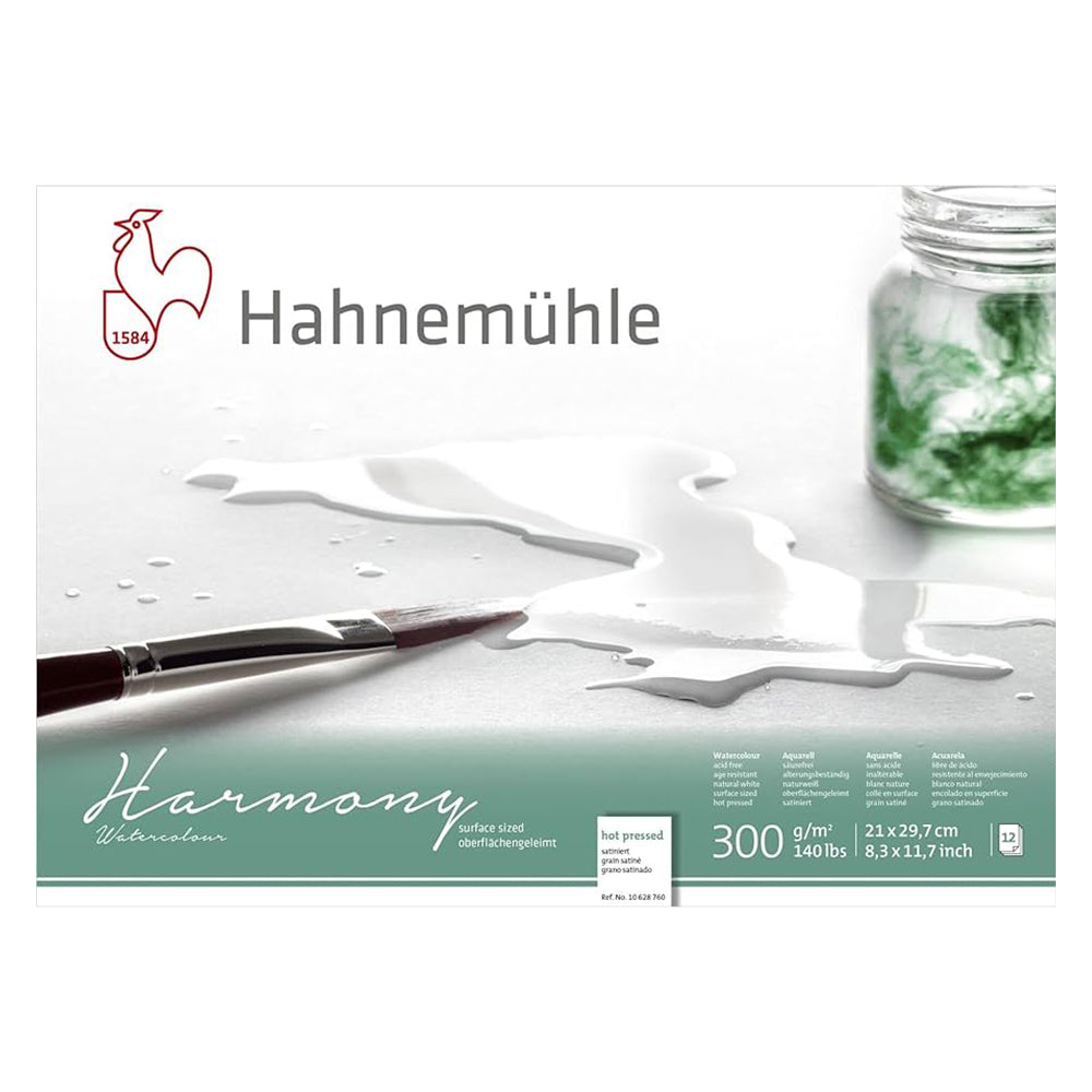 Hahnemühle Harmony akvarelinio popieriaus blokas, 12 lapų, 300 gsm