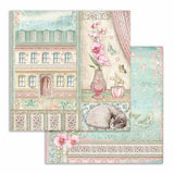 Stamperia Double-Sided Scrapbooking Paper Set - Orchids and Cats, 10 units