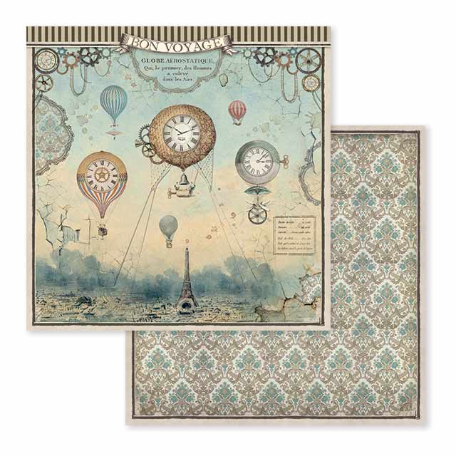 Stamperia Double-Sided Scrapbooking Paper Set - Voyages Fantastiques, 10 units