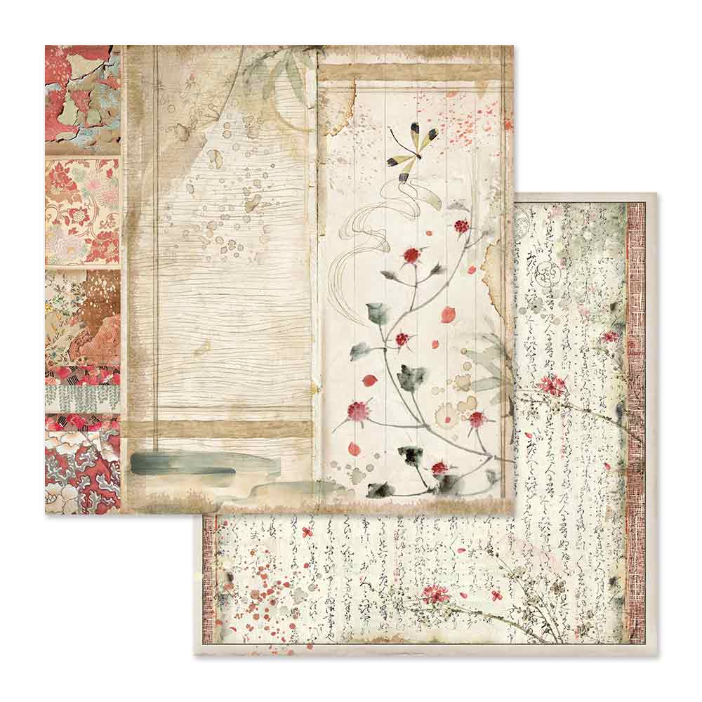 Stamperia Double-Sided Scrapbooking Paper Set - Oriental Garden, 10 units