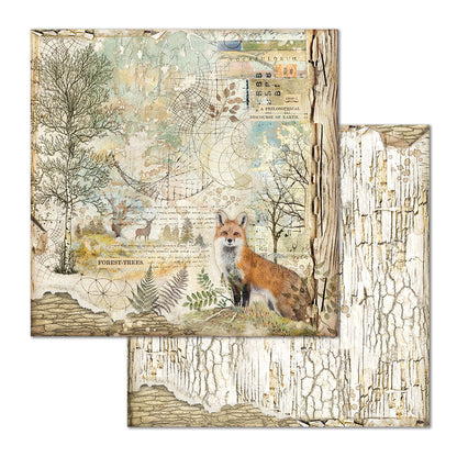 Stamperia Double-Sided Scrapbooking Paper Set - Forest, 10 units