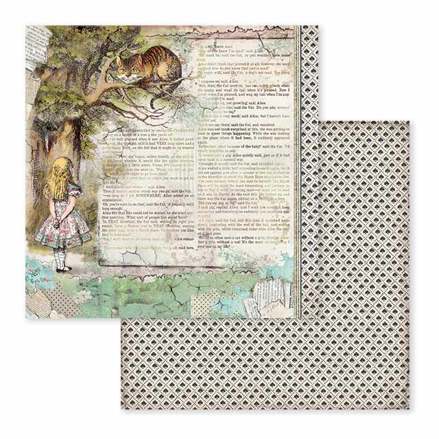 Stamperia Double-Sided Scrapbooking Paper Set - Alice in Wonderland, 10 units