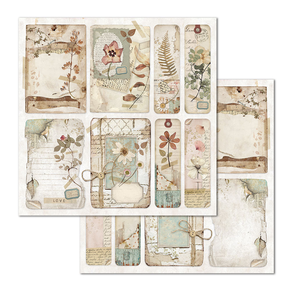 Stamperia Double-Sided Scrapbooking Paper Set - Imagine, 10 units