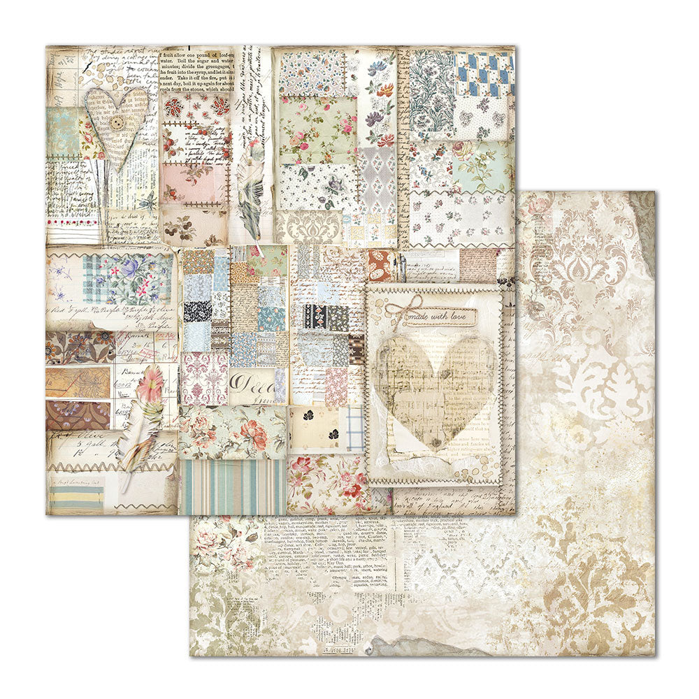 Stamperia Double-Sided Scrapbooking Paper Set - Imagine, 10 units