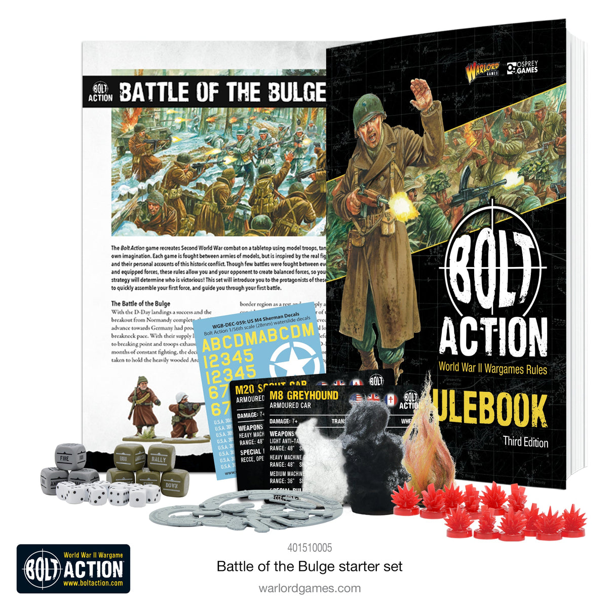 Warlord Games Battle of the Bulge - Bolt Action 3 rinkinys pradedantiesiems