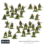 Warlord Games Britų ir Kanados armijos pėstininkų (1943–1945 m.) miniatiūros