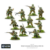 Warlord Games Britų ir Kanados armijos pėstininkų (1943–1945 m.) miniatiūros
