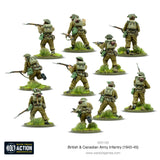 Warlord Games Britų ir Kanados armijos pėstininkų (1943–1945 m.) miniatiūros