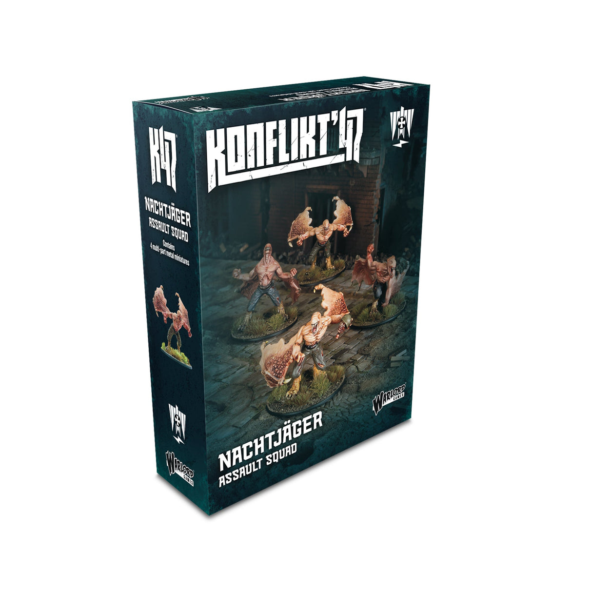 Warlord Games Konflikt'47 Nachtjäger šturmo būrio miniatiūros