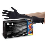 Aurelia Bold Nitrile Powder Free Black Disposable Gloves