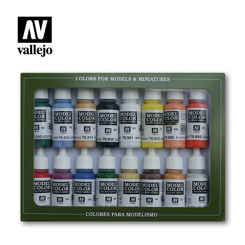 Vallejo Basic USA dažų rinkinys, 16x17 ml