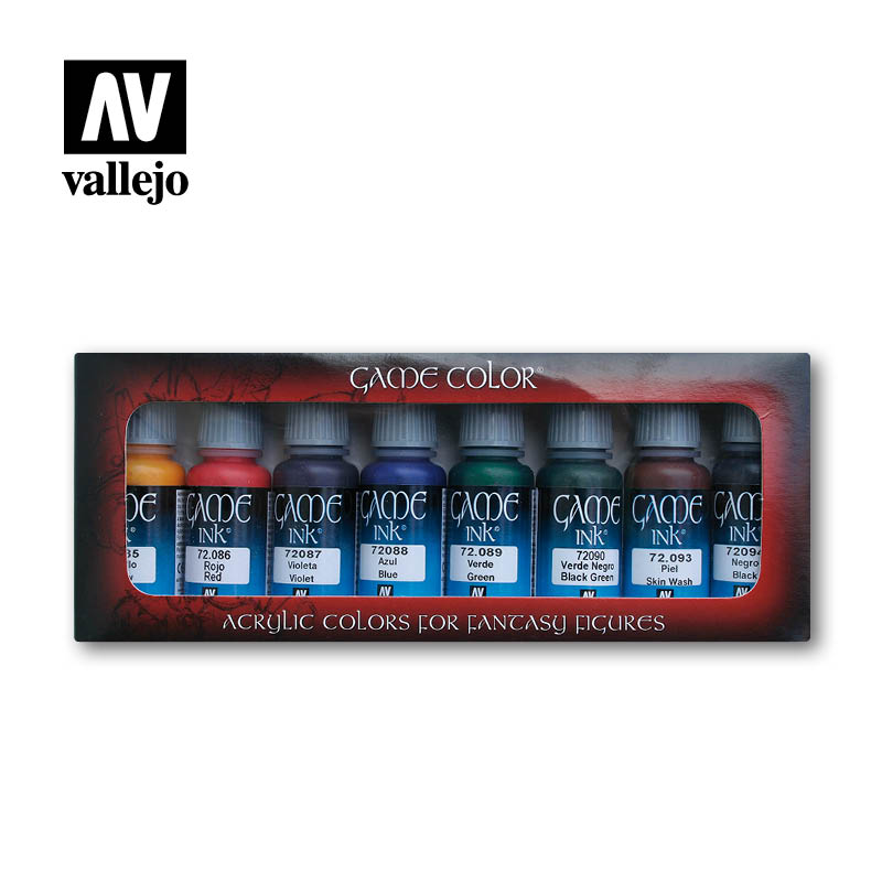 Vallejo Game Color Ink dažų rinkinys, 8x17 ml