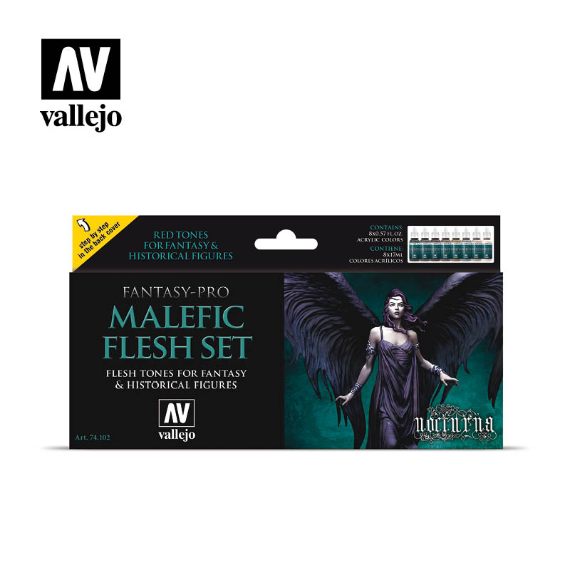 Vallejo Malefic Flesh akrilinių dažų rinkinys, 8x17 ml