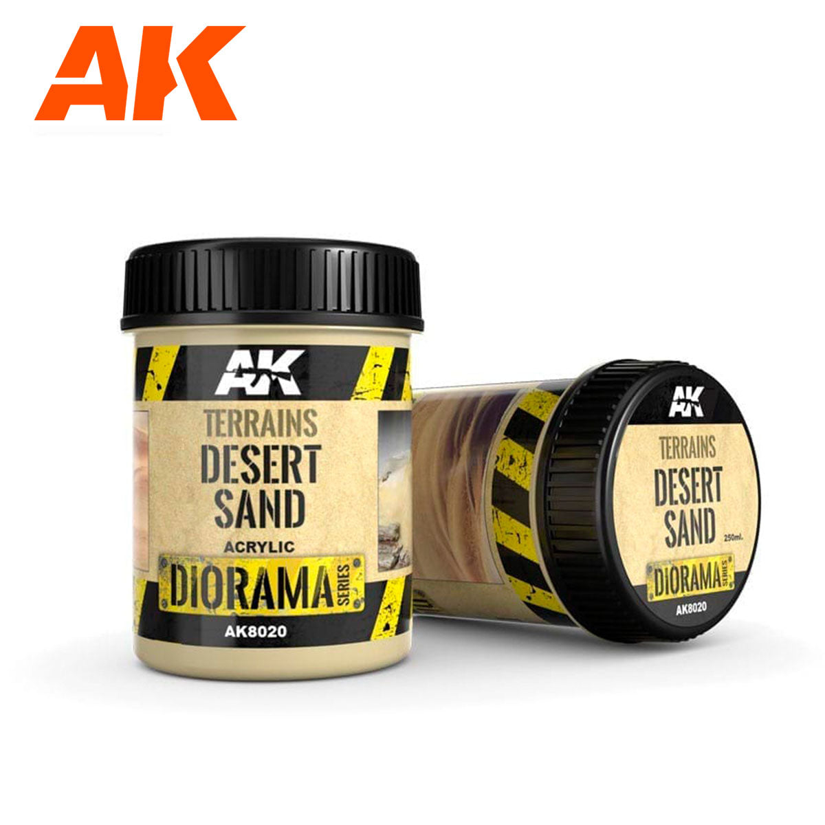 AK Interactive Diorama - Terrains Desert Sand tekstūra, 250 ml