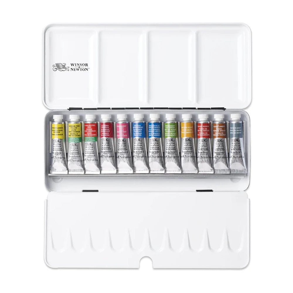 Winsor & Newton Professional akvarelės tūbelėse rinkinys metalinėje dėžutėje, 12x5 ml