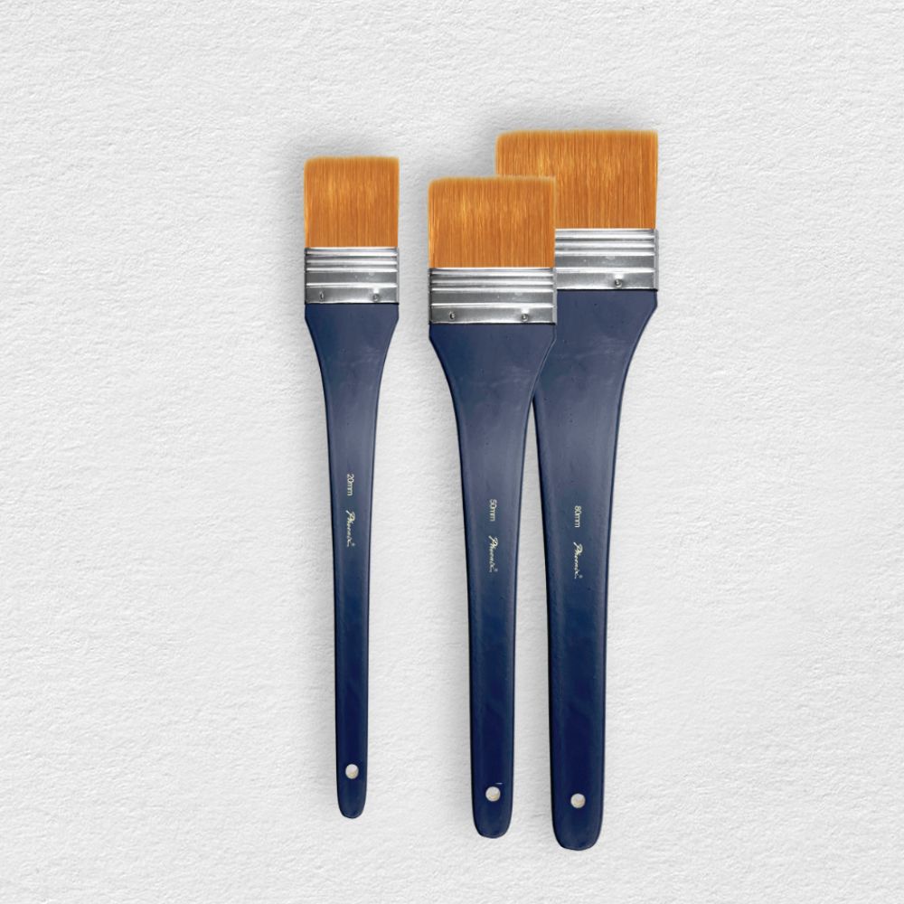 Phoenix Brush Set, Long Handle, 3 pcs.