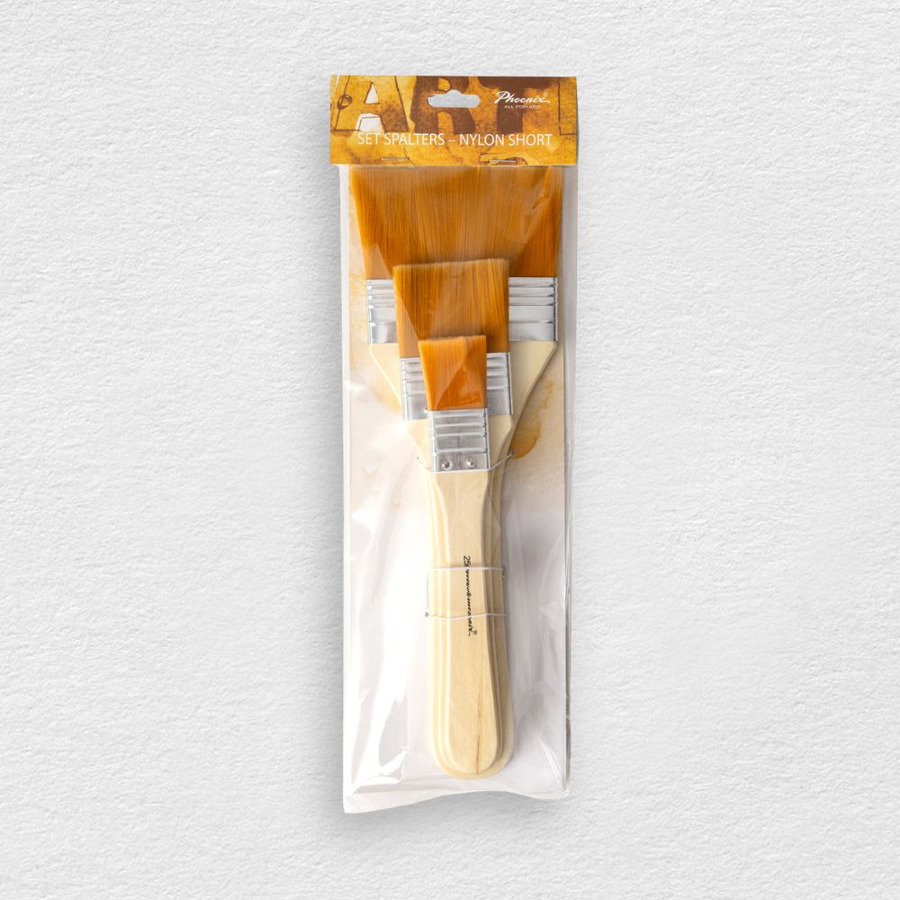 Phoenix Brush Set, Short Handle, 3 pcs.