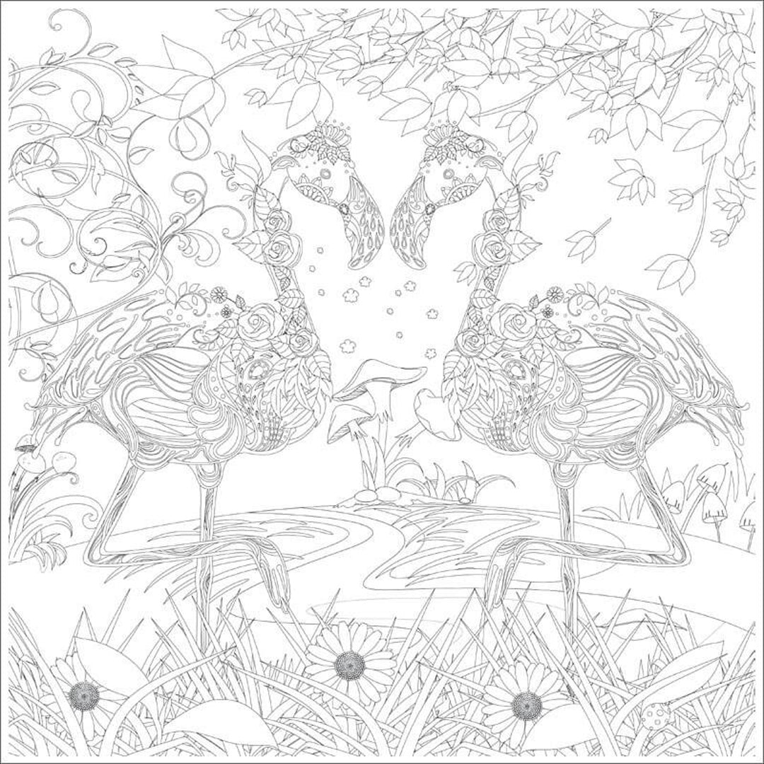 Phoenix spalvinimo lentelės Garden, 25x25 cm