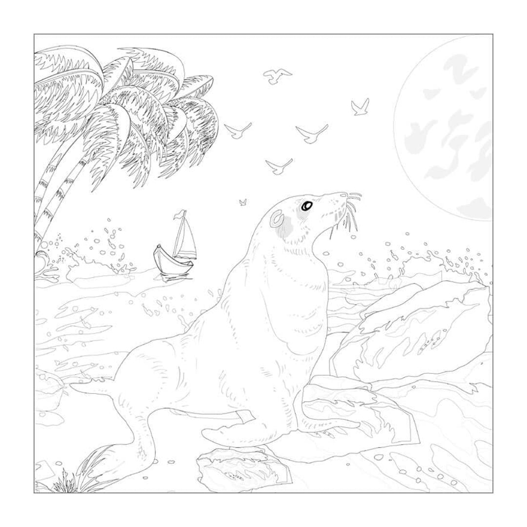 Phoenix spalvinimo lentelės Marine, 25x25 cm