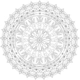 Phoenix spalvinimo lentelės Mandala, 25x25 cm
