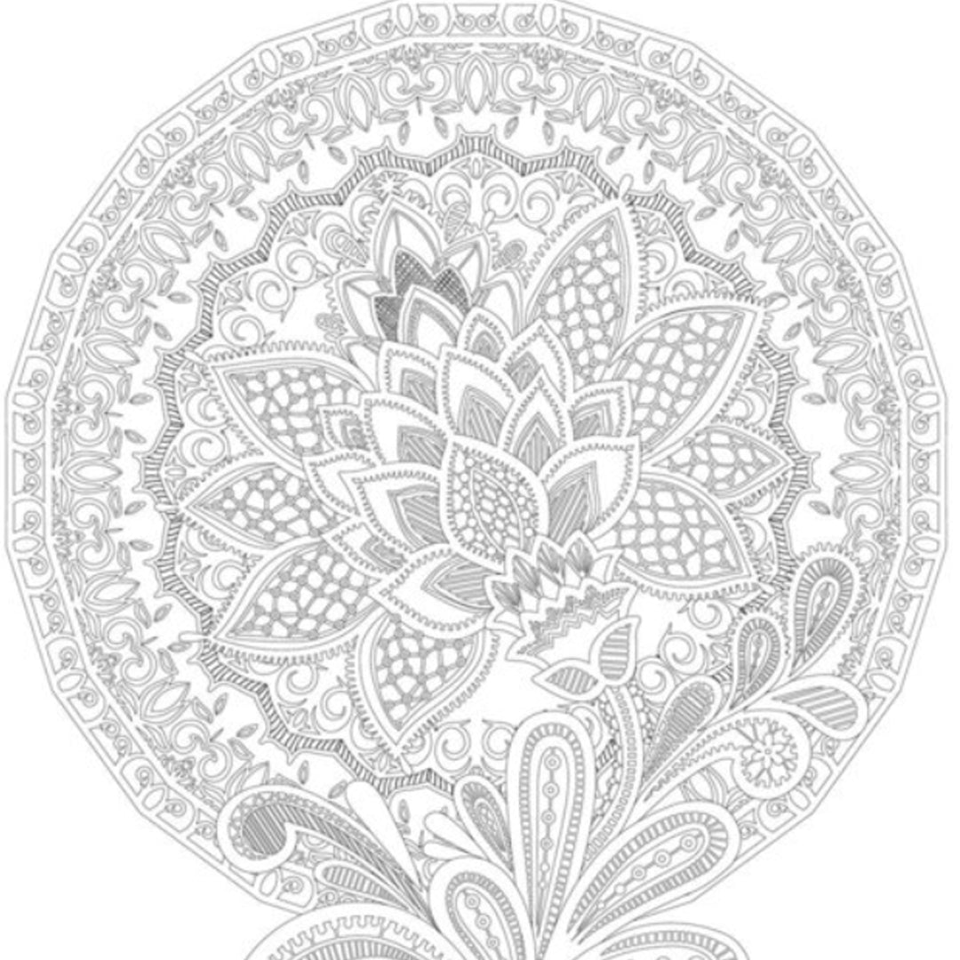 Phoenix spalvinimo lentelės Mandala, 25x25 cm