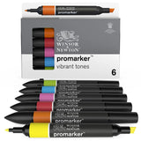 Winsor &amp; Newton Promarker Graphic Marker Vibrant Set, 6 pcs.