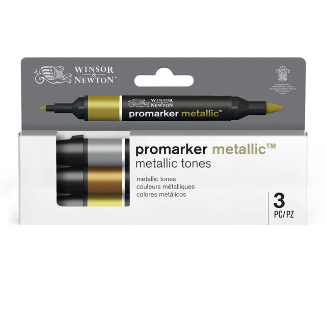 Winsor  Newton Promarker Graphic Marker Metallic Set, 3 pcs.