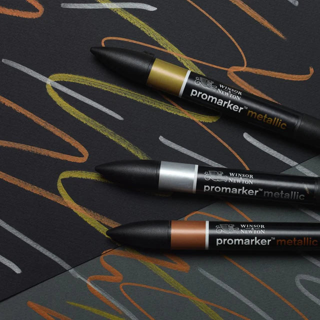 Winsor  Newton Promarker Graphic Marker Metallic Set, 3 pcs.