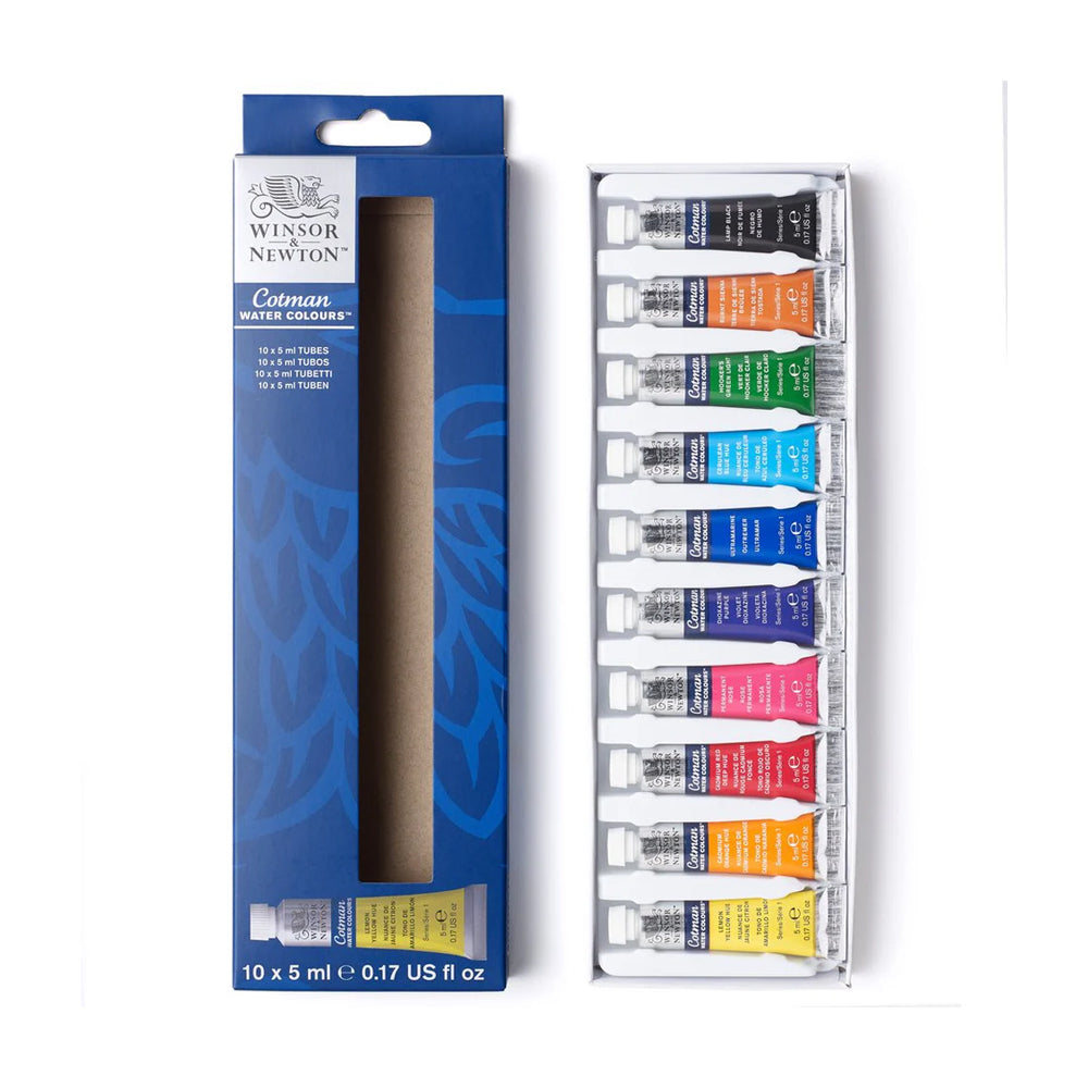 Winsor & Newton Cotman akvarelės rinkinys, 10x5 ml