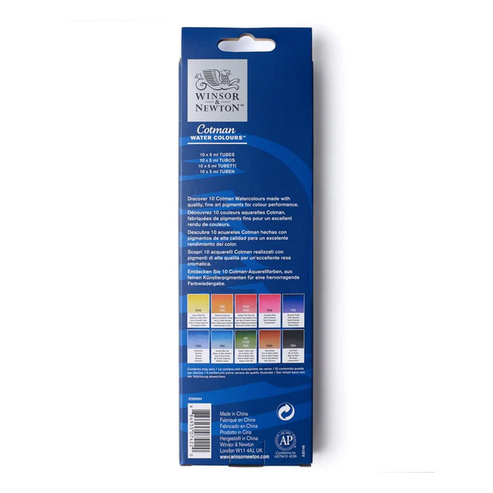 Winsor & Newton Cotman akvarelės rinkinys, 10x5 ml