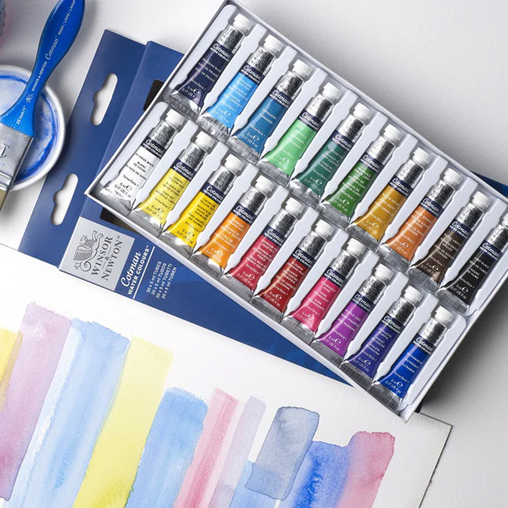 Winsor & Newton Cotman Watercolour Set, 20x5 ml