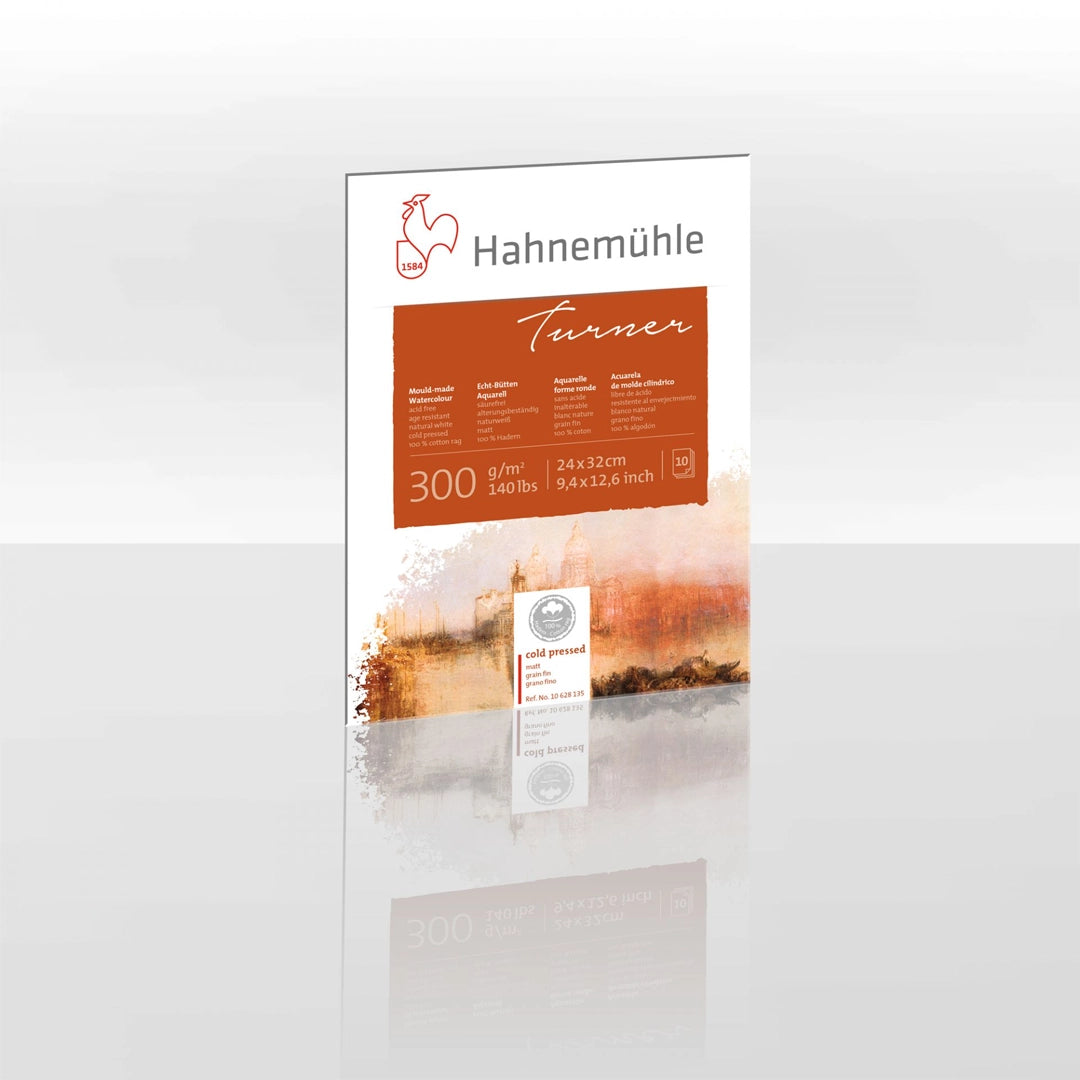 Hahnemühle Turner Watercolour Paper Block, 10 Sheets, 300 gsm