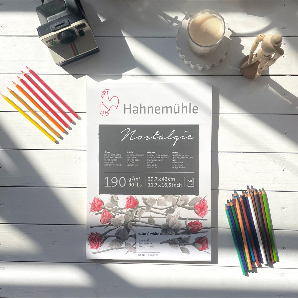 Hahnemühle Nostalgie Sketching Pad, 50 Pages, 190 gsm