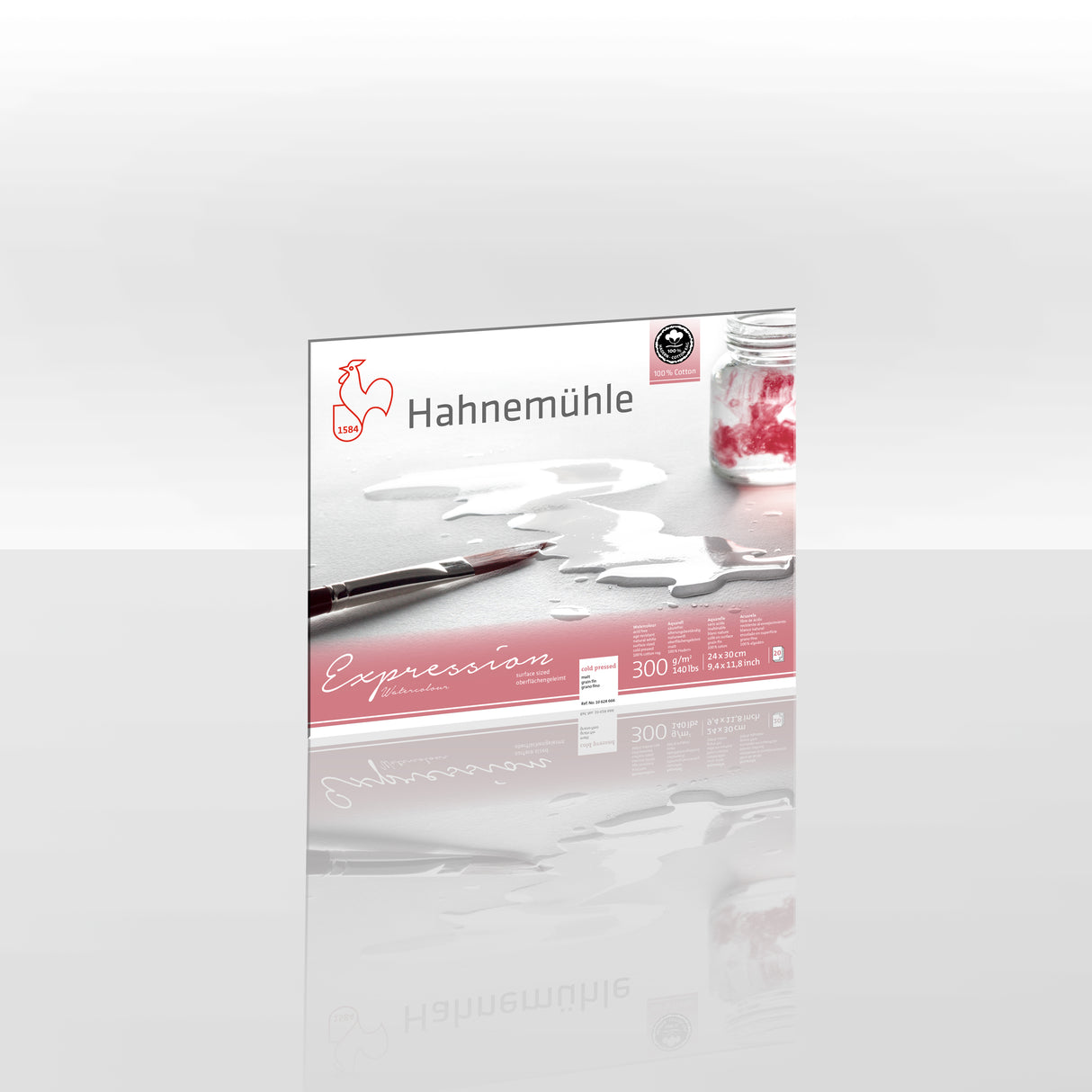 Hahnemühle Expression Watercolour Paper Block, 20 Sheets, 300 gsm