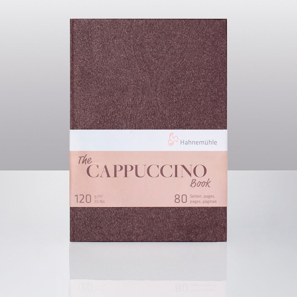 Hahnemühle The Cappuccino Book tonuoto šviesiai rudo popieriaus eskizavimo knygutė, 80 psl., 120 gsm