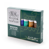 Winsor & Newton Winton Oil Paint Set, 6x21 ml